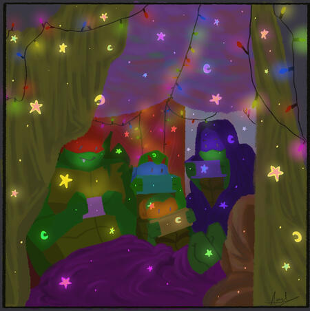ROTTMNT Cozy Sleepover